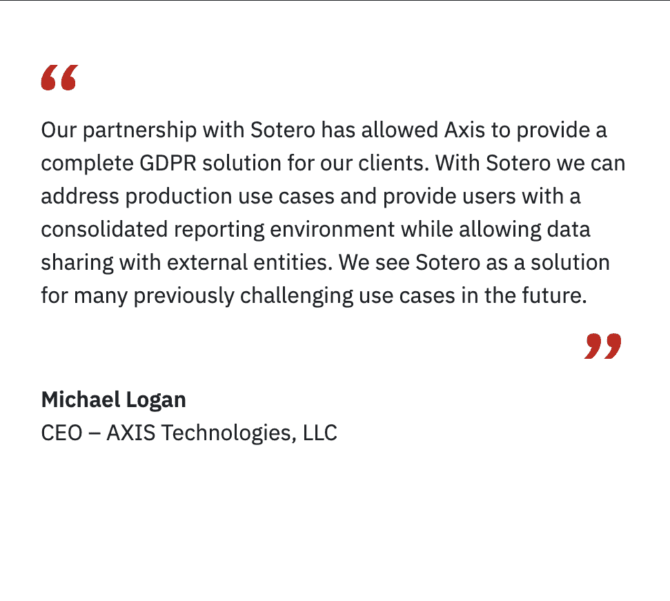Customer Quote from Axis Technology